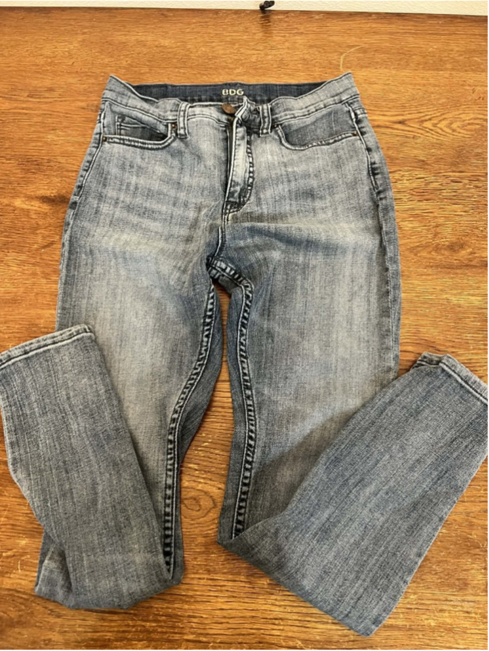 BDG High Rise Twig Ankle Jeans 27x29 Gray Skinny Urban Outfitters